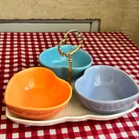اردوخوری رنگی و ظروف فانتزی