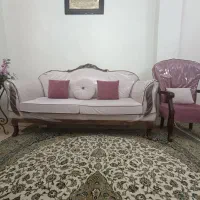 مبل 7نفره  کلاسیک طرح فرانسوی روکش ترک 55 ملیون|مبلمان خانگی و میز عسلی|تهران, خانی‌آباد|دیوار