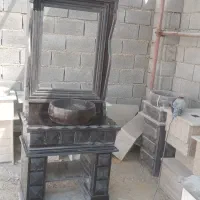 کارگاه روشویی .باربیکیو .پدیکور با سنگ طبیعی|لوازم سرویس بهداشتی|شیراز, گچی|دیوار