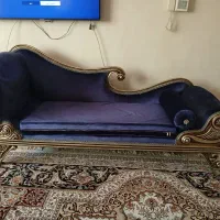 مبلمان و نهارخوری مخمل سورمه ای
