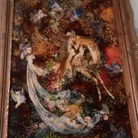 باقی مانده نخ و نقشه بوسه برآهو