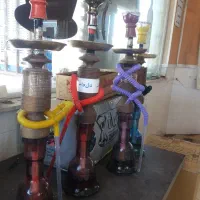 قلیان تنه چوبی ۳سال کار تنه سنندجی