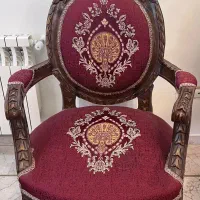 مبلمان 9 نفره چوب گردو در حد نو - پارچه نو|مبلمان خانگی و میز عسلی|تهران, میرداماد|دیوار