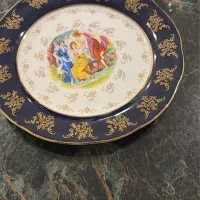 بشقاب چک طلاکوب و آنتیک