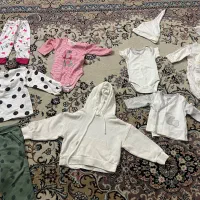 چند دست لباس بچه نو و تمیز تن نکرده