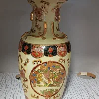 گلدان چینی طلا کوب