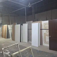 درب کیفیت  بالا یراق نقراه ای ورق125باغ|مصالح و تجهیزات ساختمان|آبیک, |دیوار