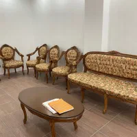 مبلمان وزیری ساخت استاد کشاورز با چوب ون پخته شده