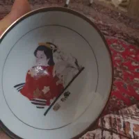 نعلبکی رخ چینی اصل ۶ عددی با ۳ دست استکان لومینارک