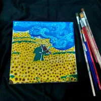 نقاشی سمفونی آفتابگردان های ون گوگی