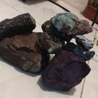 سنگ آکواریوم تخته سنگ آبی و بنفش