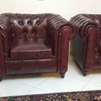 مبل چستر چرمی. در حد نو|مبلمان خانگی و میز عسلی|تهران, سلسبیل شمالی|دیوار