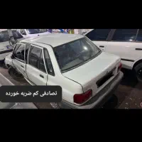 پراید 87 سفید تصادفی|خودرو سواری و وانت|ایرانشهر, |دیوار