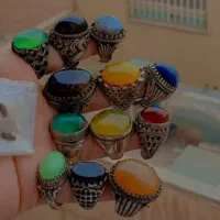 انگشتر با سنگهای طبیعی و معدنیی|جواهرات|رشت, پل تالشان|دیوار