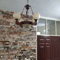 سه عدد لوستر چوبی در حد نو