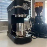 اسپرسو ساز مباشی و آسیاب قهوه در حد نو|سماور، چای‌ساز، قهوه‌ساز|کیش, |دیوار