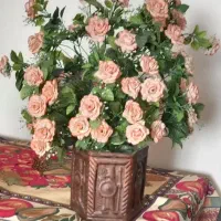 فروش گل مصنوعی با گلدون سفالی