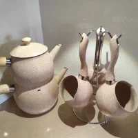 کتری و قوری و ۳شیرجوش کاراجا ترکیه