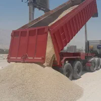 کمپرسی تک دهچرخ تریلی ماسه مخلوط شن