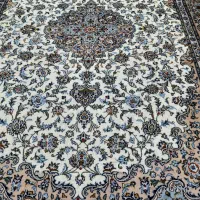 دستباف کاشان آبی فیروزه‌ای|فرش|سمنان, |دیوار