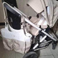 فروش کالسکه و کریر برند Mon و تخت متحرک کنار مادر