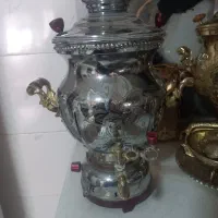 سماور گازی آپلوم در حد نو تمام برنجی یماه استفاده