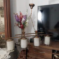 لوستر برنزی ۴شعله|لوستر و چراغ آویز|تهران, بریانک|دیوار