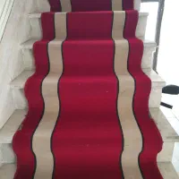 فرش راه پله 2طبقه بدون پارگی و تمیز|موکت|نسیم‌شهر, |دیوار