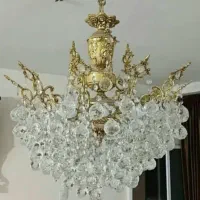 لوستر ۱۰ شاخه سالم در حد نو برنز