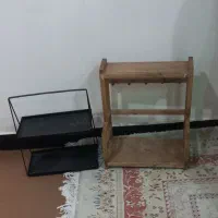 استند فلزی وچوبی کافی بار