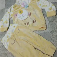 هودی شلوار مخمل عروسک برجسته کاملا نو و شیک