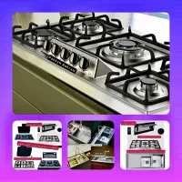 تخفیف/گاز رومیزی هود توکار سینک باکسی استیل NU5031