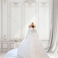 لباس عروس دنباله دار