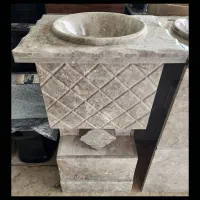 روشویی سنگی پرشین تک پایه توکار