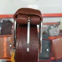 کمربند چرم گاو میش اصلی و سنتی کار دست|کیف، کفش، کمربند|کرمانشاه, |دیوار