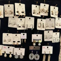 گوشواره‌های ژوپینگ رنگ ثابت