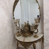 آینه شمعدان برنجی