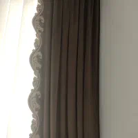 والان زیبا و تمیز رنگ قهوه‌ای مخمل