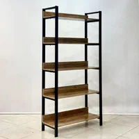 استند و قفسه فروشگاهی چوب و فلز ویترین ایستاده