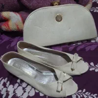 کیف و کفش عروس سفید زنانه