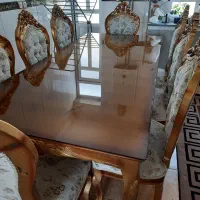 میز غذاخوری چوب روس ۸نفره