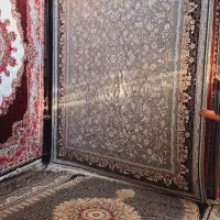 کرم‌ ناری ۱۲متری جفت بافت ابریشمی نرم ولطیف|فرش|کلاله, |دیوار