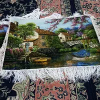 دوتخته تابلو فرش دستبافت نو|تابلو فرش|سنندج, |دیوار