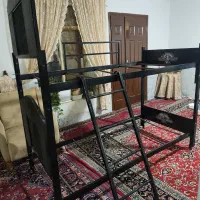 تخت خواب دوطبقه فلزی|تخت و سرویس خواب|مشهد, گرجی علیا|دیوار