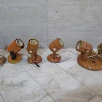 لوسر سه شاخه وپایه هالوژن مارپیچ ریلی وپایه چراغ و|لوستر و چراغ آویز|رشت, لاکانی|دیوار