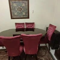 میز نهارخوری شش نفره تمام چوب