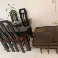مبل هفت نفره همراه میز ناهارخوری 4 نفره و گل میز|مبلمان خانگی و میز عسلی|شیراز, صدا و سیما|دیوار