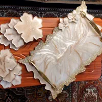 سینی و زیر استکانی رزین