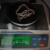 تسبیح نقره با ارزش وزیبا