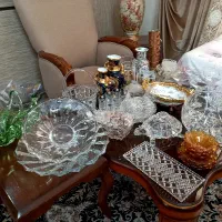 ظروف کریستال چک لهستان لردشید ناخمن سورمه ای